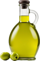 AI generated Olive oil bottle png