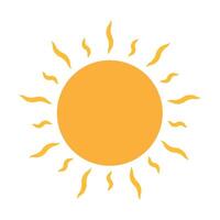 Sun icon vector for your web design, logo, UI. illustration