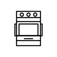 cocina accesorios vector línea icono