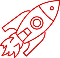 Free Editable Rocket Line Art vector