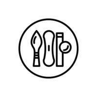 kitchen Accessories Vector Line Icon