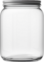 AI generated empty glass jar png