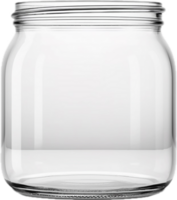 AI generated empty glass jar png
