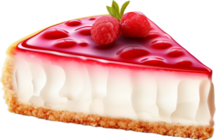 AI generated cheesecake slice png