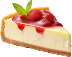 ai généré cheesecake tranche png