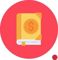 Currency Long Circle Icon vector