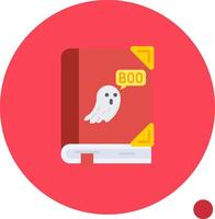 Spooky Long Circle Icon vector