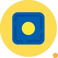 Dot Long Circle Icon vector