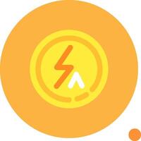 Flash auto Long Circle Icon vector