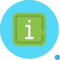 Info Long Circle Icon vector