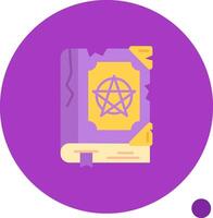 Magic book Long Circle Icon vector