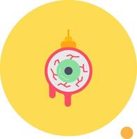 Eye ball Long Circle Icon vector