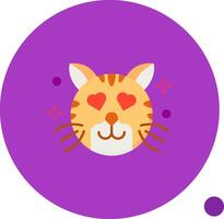 In love Long Circle Icon vector