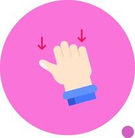 Drag Long Circle Icon vector