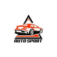 automotive modification car triangle  logo design vector illustration