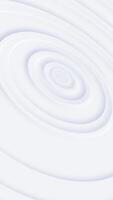 Vertical video - trendy clean white neomorphism motion background animation with radiating concentric circles. This minimalist abstract background is full HD and a seamless loop.