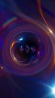 Vertical video - trippy psychedelic colorful lens light flares motion background animation. Full HD and looping.