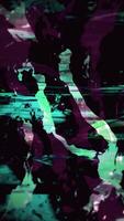 verticale vidéo - foncé violet et vert abstrait liquide mouvement grunge style texturé Contexte animation. video