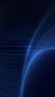 verticale video - elegante blu spirale frattale leggero onda movimento sfondo animazione con raggiante leggero travi. pieno HD e looping geometrico sfondo.
