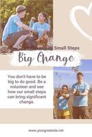 Volunteer - Call to Action Pinterest Graphic template