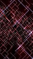 Vertical video - glowing neon shapes pattern abstract motion background.