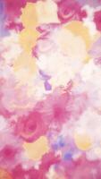 Vertical video - floral motion background animation in the style of a watercolor painting. Flowers include alstroemeria, carnation, chrysanthemum, daisy, gerbera, gladiola, hydrangea and rose.