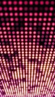 Vertical video - flashing red pink LED lights disco motion background animation. Full HD and looping party background.