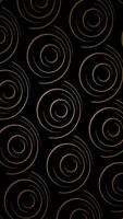 Vertical video - elegant vintage art deco golden spirals pattern motion background animation.