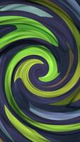 Vertical video - vibrant colorful liquid motion spiral abstract motion background animation.