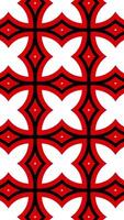Vertical video - red kaleidoscopic pattern abstract motion background animation. Full HD and looping.