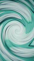 Vertical video - abstract green and white swirling liquid motion effect spiral background. Full HD and looping motion animation.