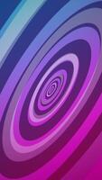 verticaal video - levendig kleurrijk herhalen cirkels patroon abstract achtergrond. deze plezier, vrolijk roze en blauw helling animatie is vol hd en een naadloos lus.