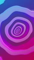 Vertikale Video - - beschwingt bunt wiederholen verwandeln Kreise Muster abstrakt Hintergrund. diese trippy psychedelisch Rosa und Blau Gradient Animation ist voll hd und ein nahtlos Schleife.