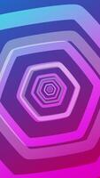 Vertikale Video - - beschwingt bunt wiederholen gerundet Hexagon Muster abstrakt Hintergrund. diese Spaß, heiter Rosa und Blau Gradient Animation ist voll hd und ein nahtlos Schleife.