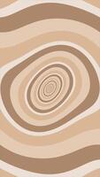 Vertical video - trendy retro 1970s warped circles pattern background with gently moving trippy circles in warm brown vintage colors. This simple motion background animation is full HD and looping.