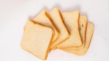 sliced bread isolated on white background with clipping path. photo