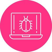 Bug Line Multicircle Icon vector