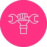 Labour Day Line Multicircle Icon vector