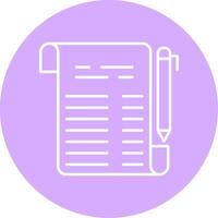 Contract Line Multicircle Icon vector