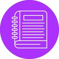 Notebook Line Multicircle Icon vector