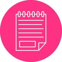 Note Line Multicircle Icon vector