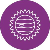 Eclipse Line Multicircle Icon vector