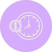 Time Is Money Line Multicircle Icon vector