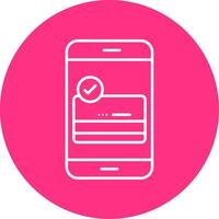 Payment Gateway Line Multicircle Icon vector