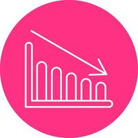 Chart Line Multicircle Icon vector