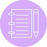 Notebook Line Multicircle Icon vector