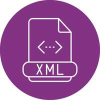 Xml Line Multicircle Icon vector