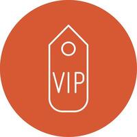 Vip pass Line Multicircle Icon vector