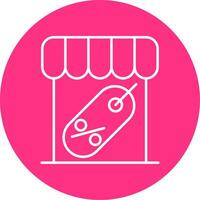 Marketplace Line Multicircle Icon vector