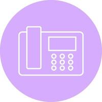 Telephone Line Multicircle Icon vector